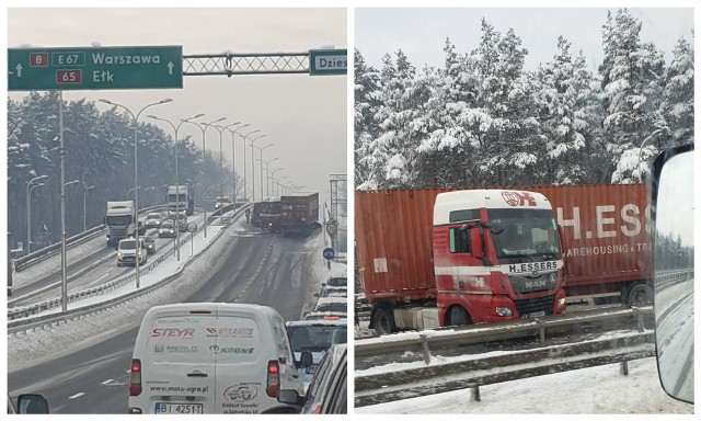 Trasa Generalska w Białymstoku zablokowana po zderzeniu pięciu pojazdów