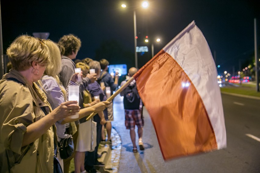 24 lipca 2017. Protest w obronie niezależności sądów na...