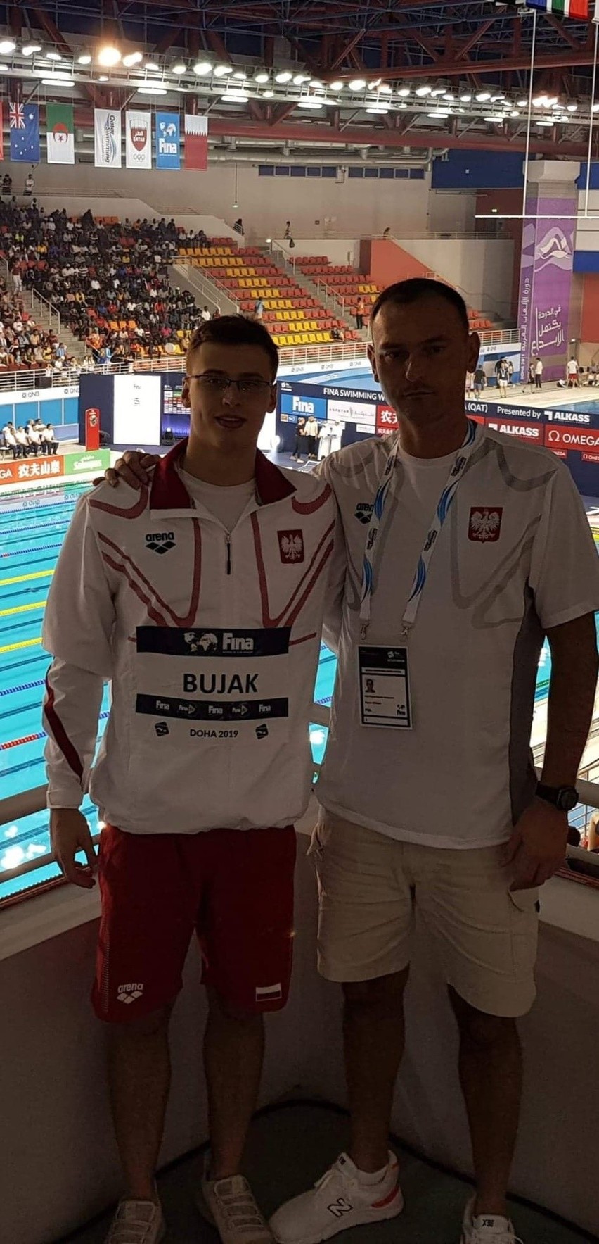Pływak z Kielc Dominik Bujak trzy razy w finale Pucharu Świata w katarskim Doha [ZDJĘCIA]