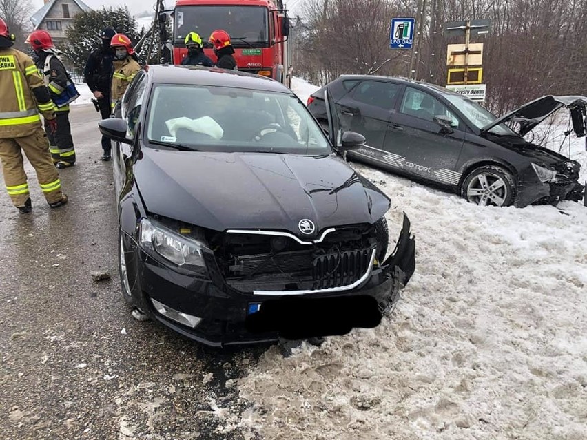 Było groźnie na ul. Orkana w Mszanie Dolnej. Na pomoc przybyli strażacy