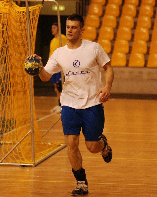 Dragan Tubić na treningu Vive Targi Kielce.