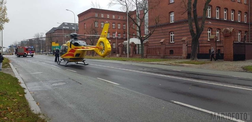 Śmigłowiec LPR wylądował w centrum Opola.