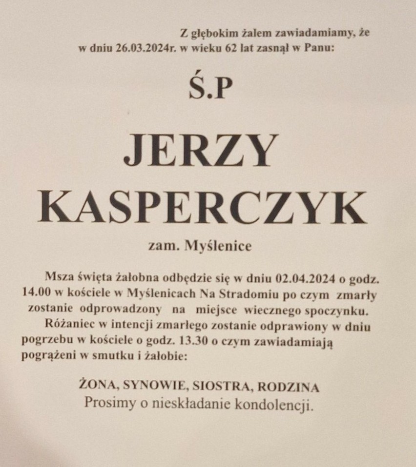 Nie żyje Jerzy Kasperczyk, jeden z najbogatszych Polaków i współzałożyciel firmy Maspex