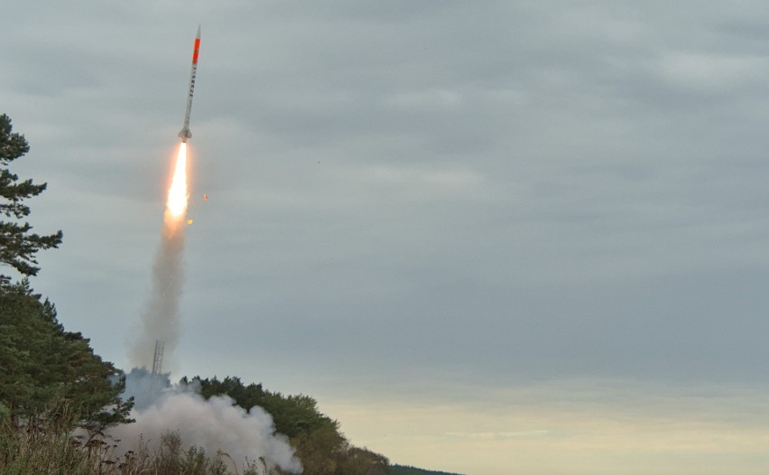 Drugi lot testowy rakiety Perun w Ustce