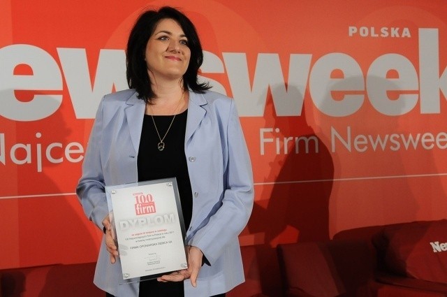 Gala Najcenniejsze Firmy Newsweeka Marta Koniopacka...