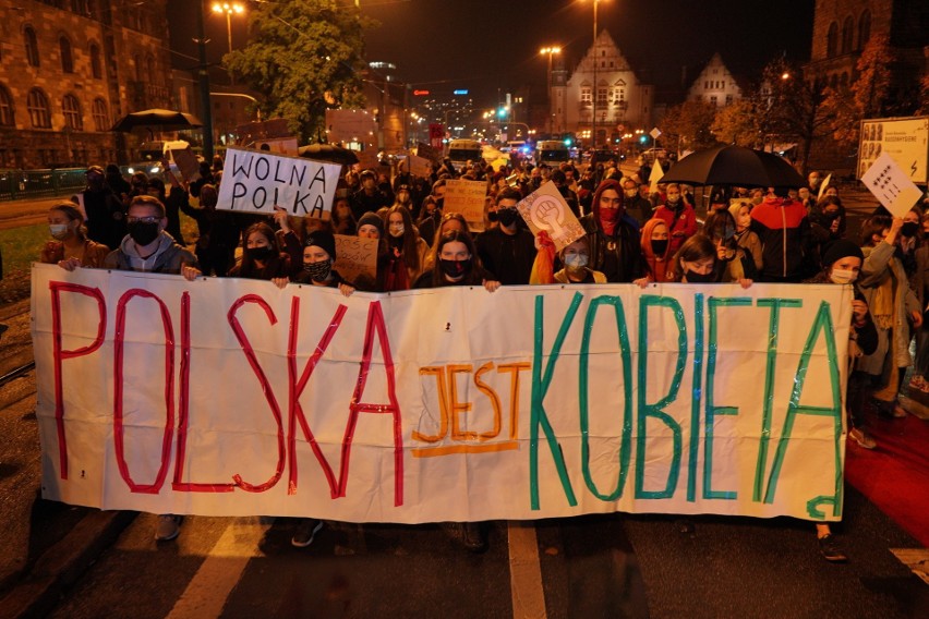 W poniedziałek w centrum Poznania odbył się kolejny protest...