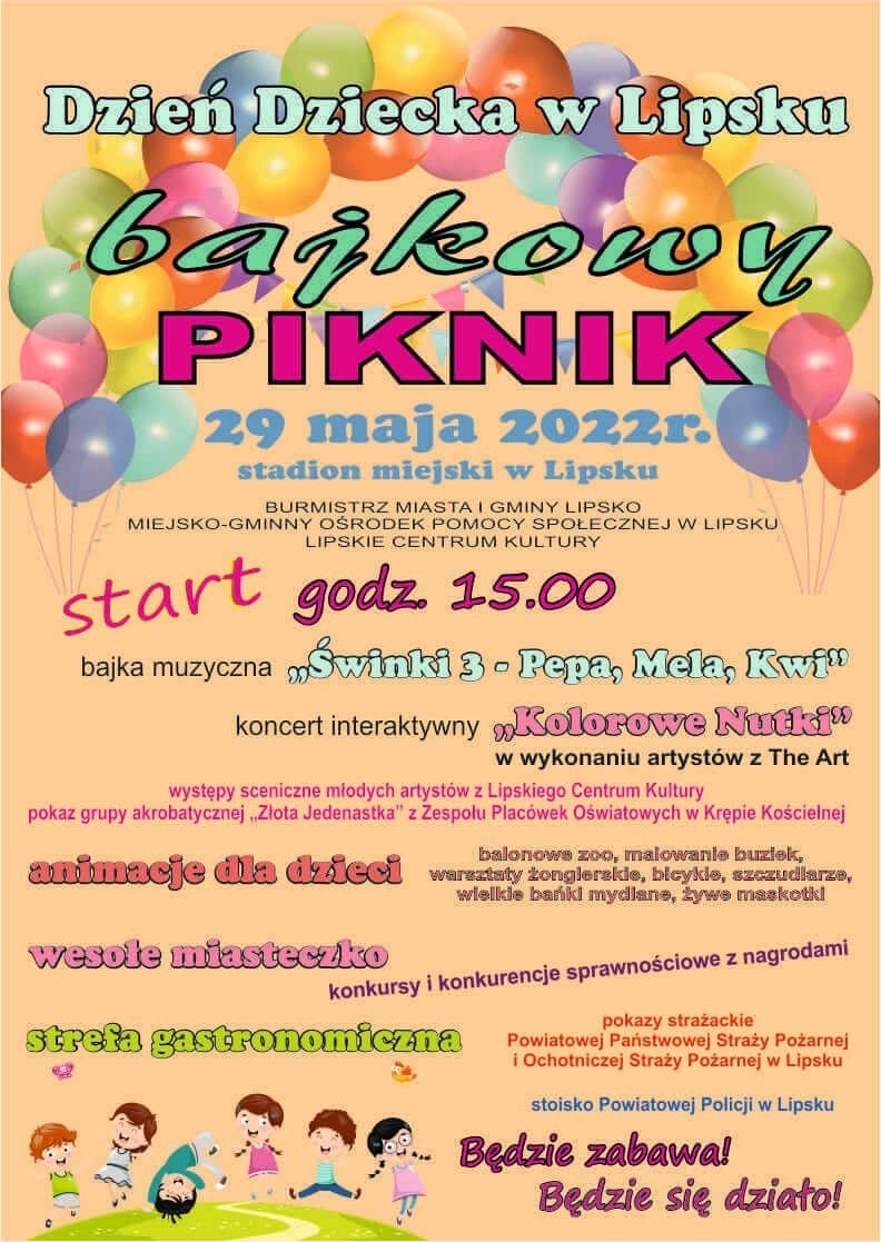 Bajkowy piknik w niedzielę z okazji Dnia Dziecka w Lipsku. Zobacz program 