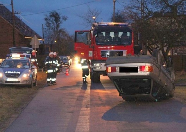 Wypadek w Borkowicach.