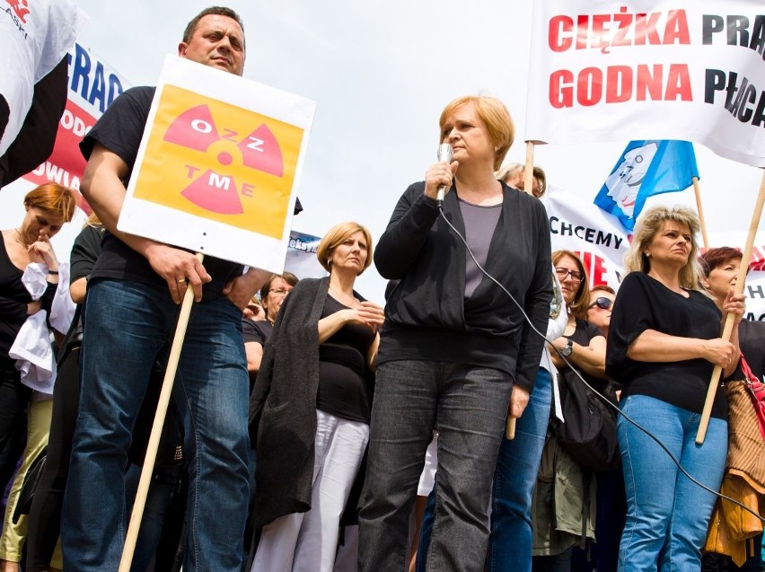 Pracownicy szpitali protestowali już 12 maja br., w...