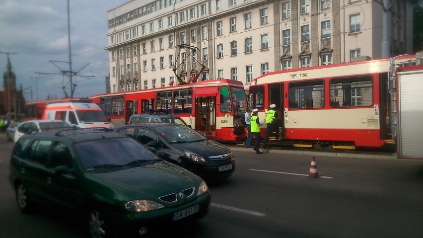 Na gdańskim Hucisku zderzyły się dzisiaj dwa tramwaje. W...