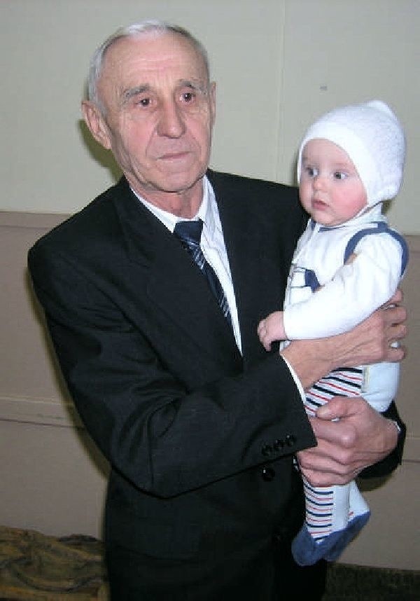 Włodzimierz Święcicki z wnukiem Mirosławem