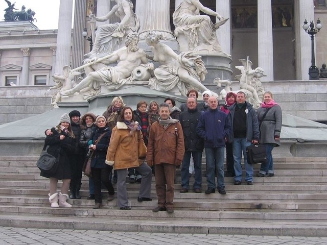 Goście z Sycewic w Wiedniu.