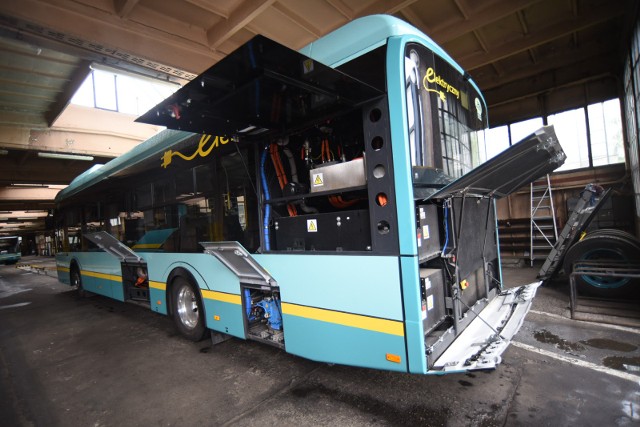 Autobus elektryczny Solaris Urbino 12 Electric jeździ między innymi w PKM Jaworzno