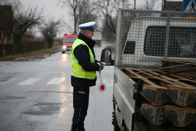 Policjanci prowadzili swoje działania w wtorek rano.