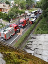 Wypadek na zakopiance. Trzy auta zderzyły się w Białym Dunajcu [ZDJĘCIA]