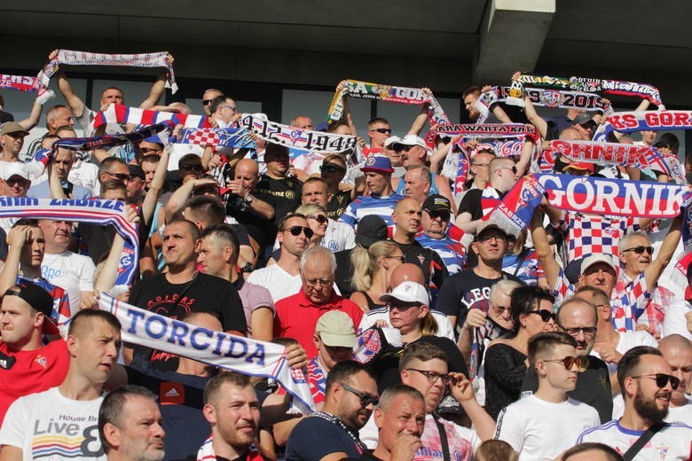 26.07.2019. Kibice na meczu Górnik Zabrze - Zagłębie Lubin....