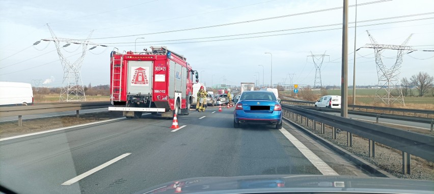 Wypadek w Gdańsku na trasie S7 23.02.2023