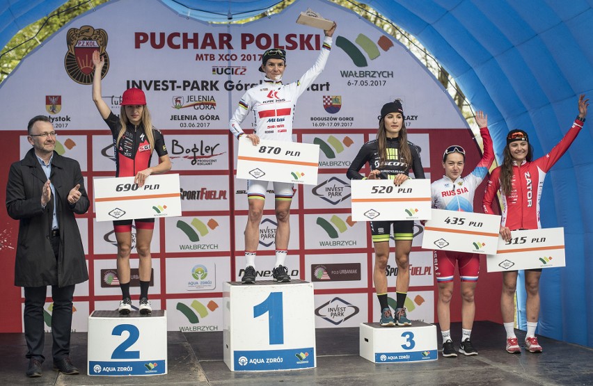 Puchar Polski MTB: Włoszczowska i Wawak najszybsi w Wałbrzychu [ZDJĘCIA]