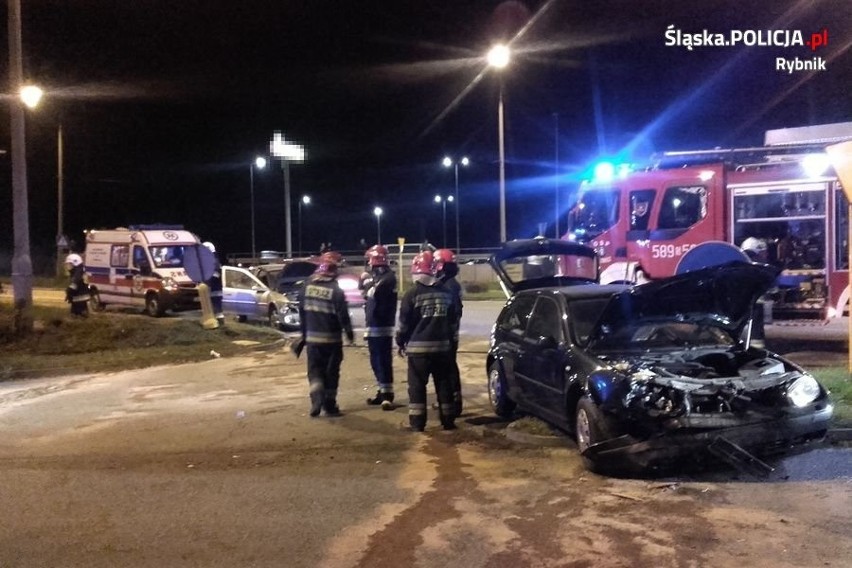 W Jankowicach 18-letni kierowca volkswagena staranował opla