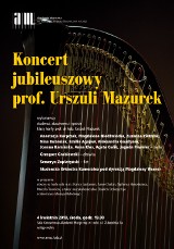 Harfiści z Akademii Muzycznej w Łodzi świętują jubileusz prof. Urszuli Mazurek