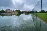 Po każdej ulewie Orlik w Kluczborku zamienia się w basen [WIDEO]