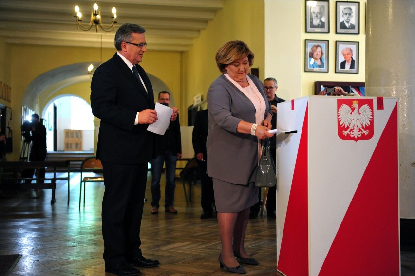 Wybory prezydenckie 2015. Na zdjęciu: Bronisław i Anna...