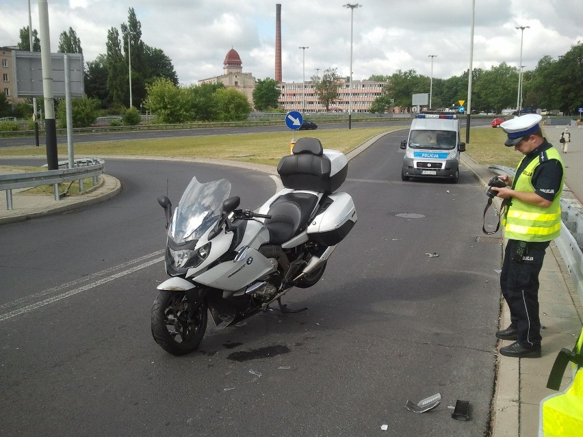 Do zderzenia motocyklisty z samochodem osobowym doszło na...
