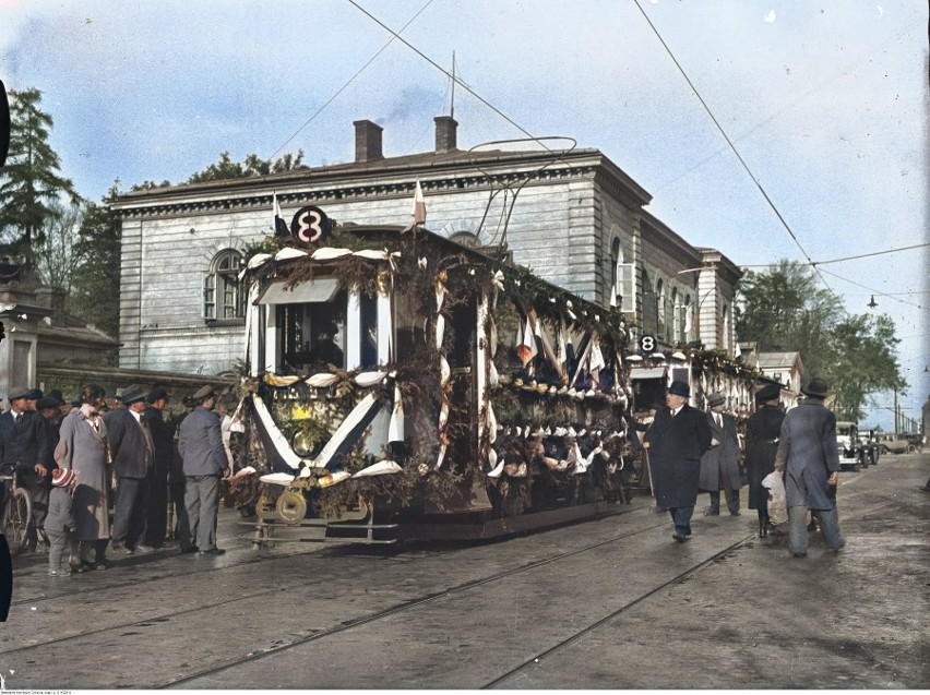 Otwarcie linii tramwajowej w Krakowie - 1934