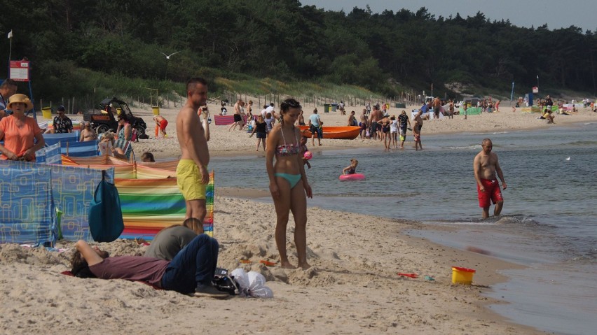 Zobaczcie, jak we wtorkowe południe wyglądała plaża...