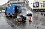 Tory tramwajowe pod Bagatelą nie wytrzymały