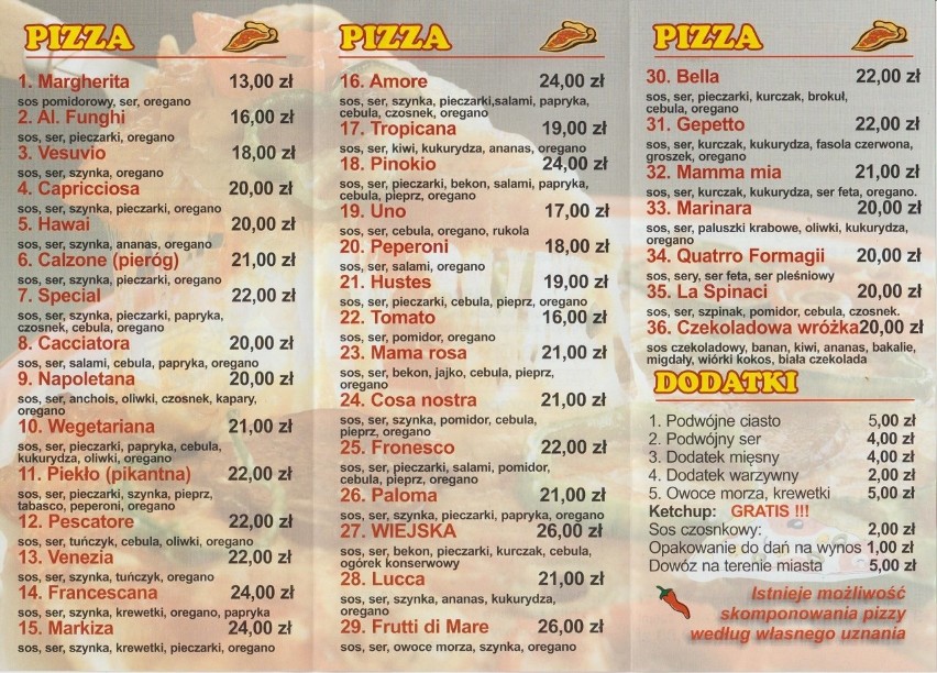 Pizzeria Pinokio w Połczynie-Zdroju                               