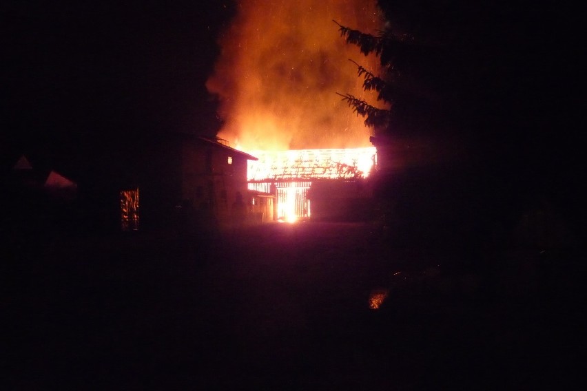 Pożar stodoły w Radlinie
