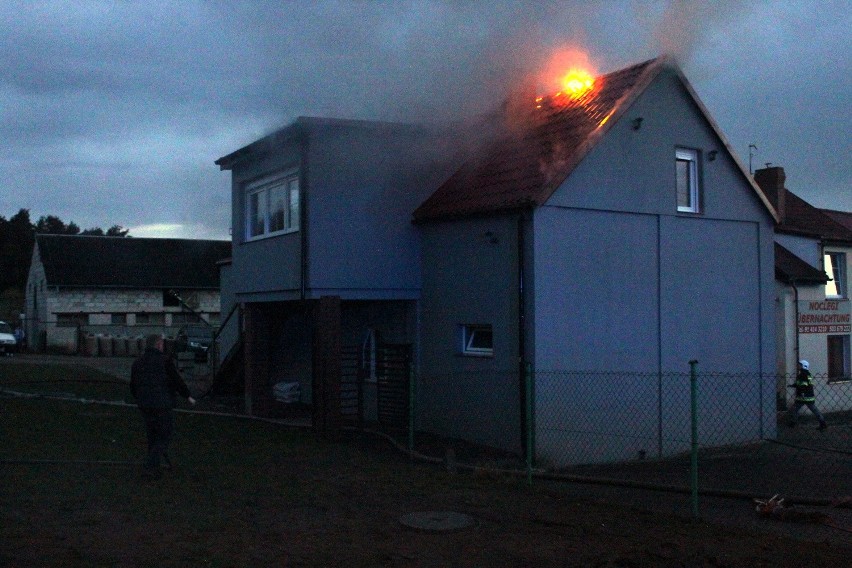 Pożar budynku mieszkalnego w Krajniku Dolnym