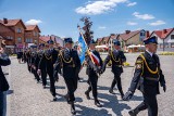 Kompania reprezentacyjna, orkiestra i piknik - uroczyste obchody Dnia Strażaka w Kazimierzy Wielkiej 