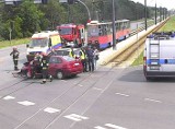 Wypadek w Fordonie. Trzeba było zatrzymać tramwaje [ZDJĘCIA]