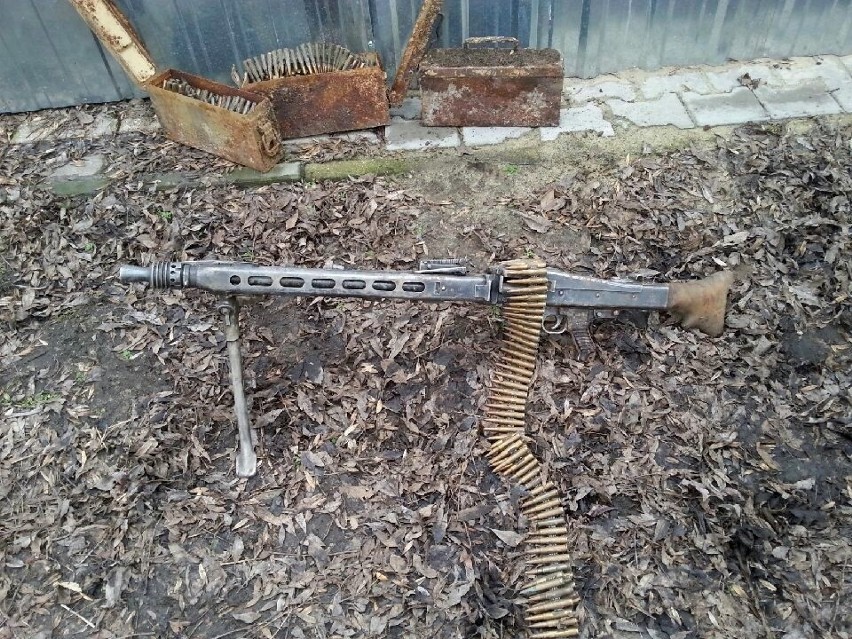 W Koźminie odnaleziono karabin maszynowy MG 42 o kalibrze...