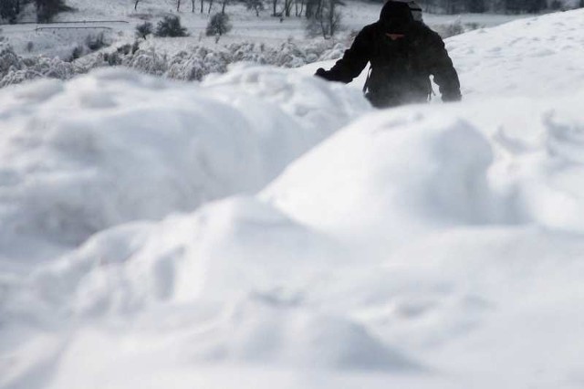 Wybierając się w Bieszczady trzeba przygotować się na spore ilości śniegu.