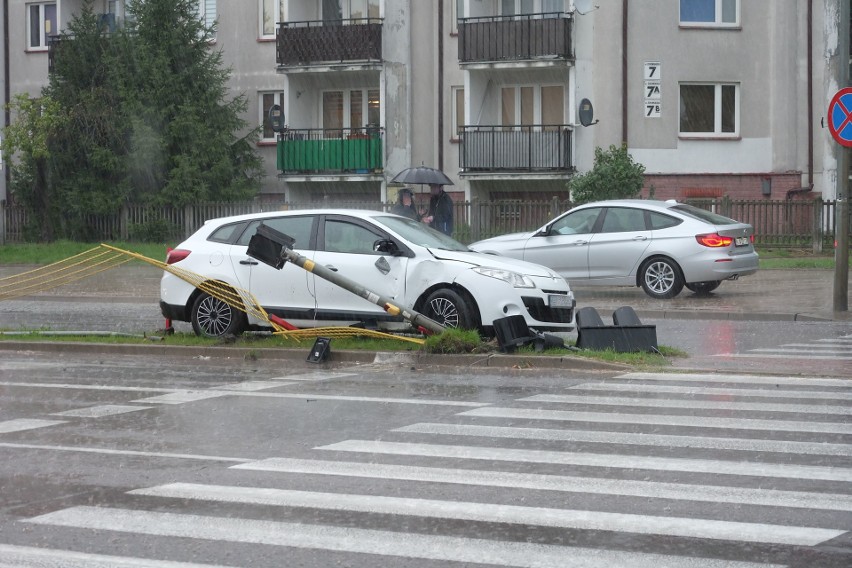 Renault megane zderzyło się z oplem astra