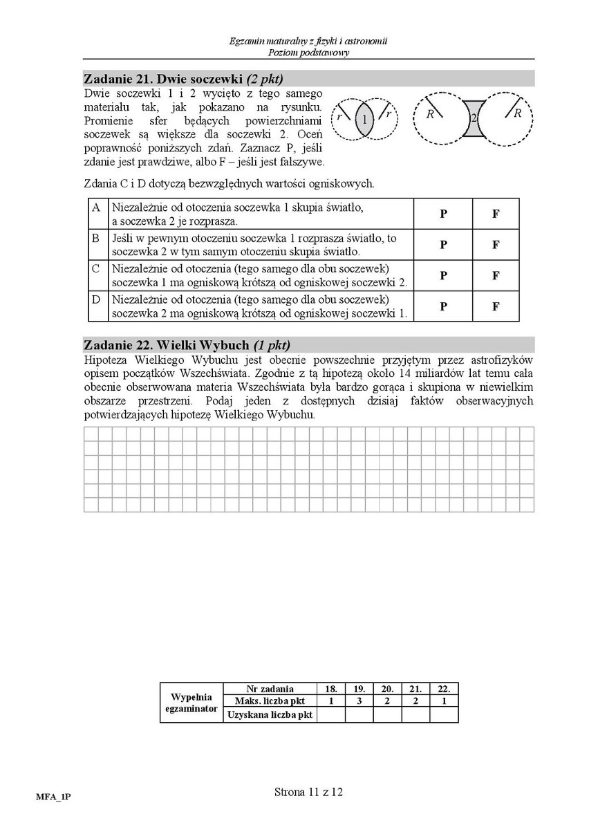 Matura 2016: FIZYKA I ASTRONOMIA podstawa [ODPOWIEDZI,...