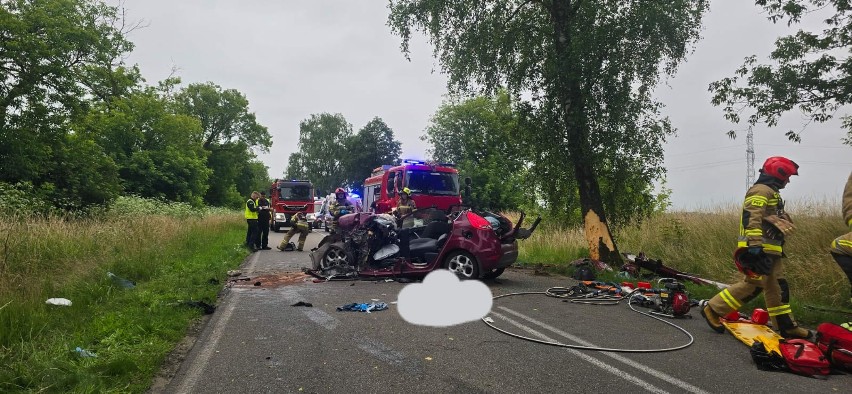 Do wypadku doszło w sobotę rano na drodze Łobez - Starogard.