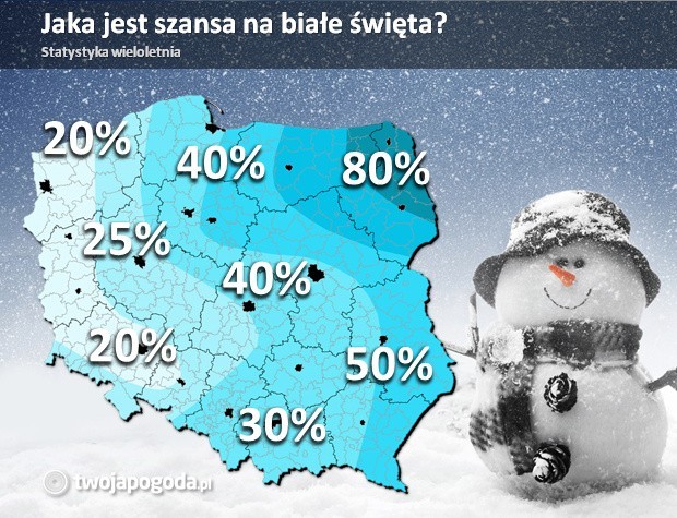 Pogoda w Łodzi: pogoda na Boże Narodzenie