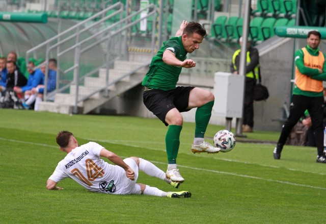 Adam Waszkiewicz w ostatnim meczu ligowym strzelił dla Stali gola