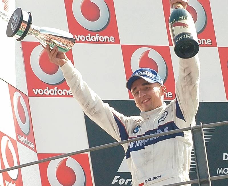 W 2006 roku na włoskim torze Monza Robert Kubica w swoim...