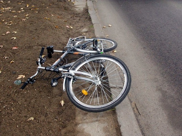 Rowerzysta trafił do szpitala