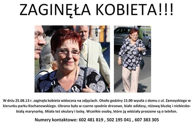 Małgorzata Kruszyńska zaginęła w niedzielę