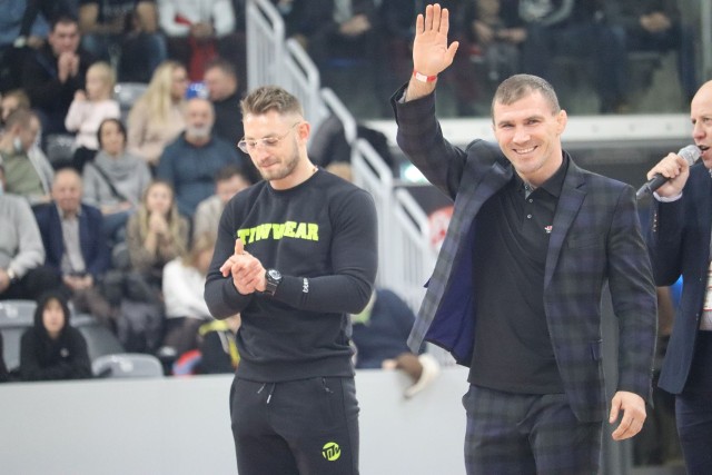 Daniel Rutkowski (z prawej) miał okazję spotkać się z Damianem Kiwiorem już w ostatnią niedzielę podczas pierwszego meczu w nowego hali przy ul. Struga