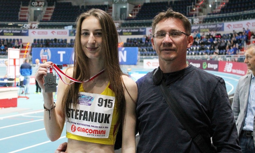 Weronika Stefaniuk i Jacek Stefański z MKS Hermes Gryfino.
