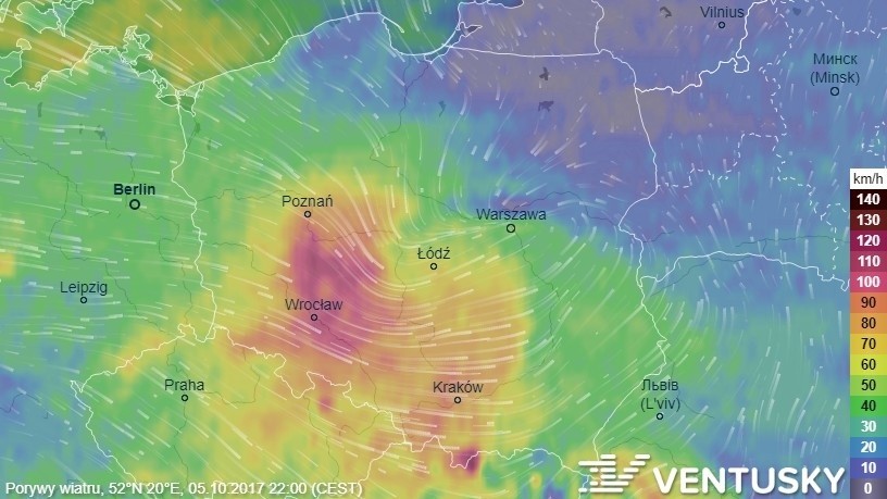 Orkan Ksawery w Polsce: Wiatr do 150 km/h i deszcz [MAPA...