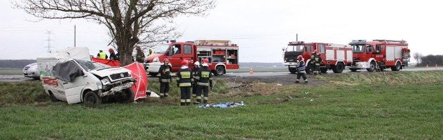 Do wypadku doszło dziś na drodze krajowej nr 94 w Skarbiszowie.