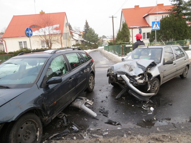 Auta po zderzeniu